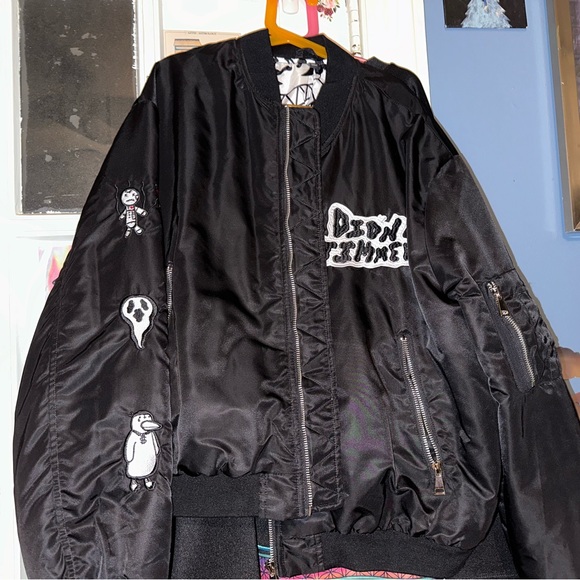 DION TIMMER SQUIGGLES BOMBER JACKET SIZE S - Picture 3 of 5